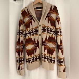 Pendleton shawl cardigan